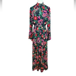 Misa Los Angeles Open Back Floral Maxi Dress NWT SMALL
